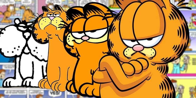 Garfield Design Changes over the Years