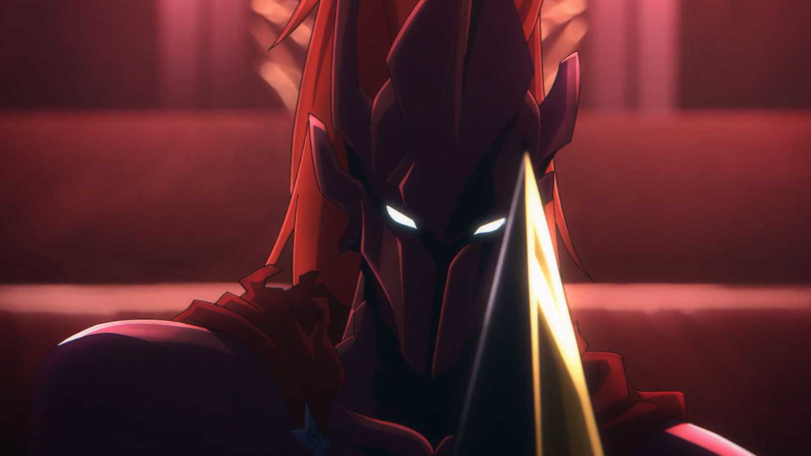 Igris when introduced pointing his sword