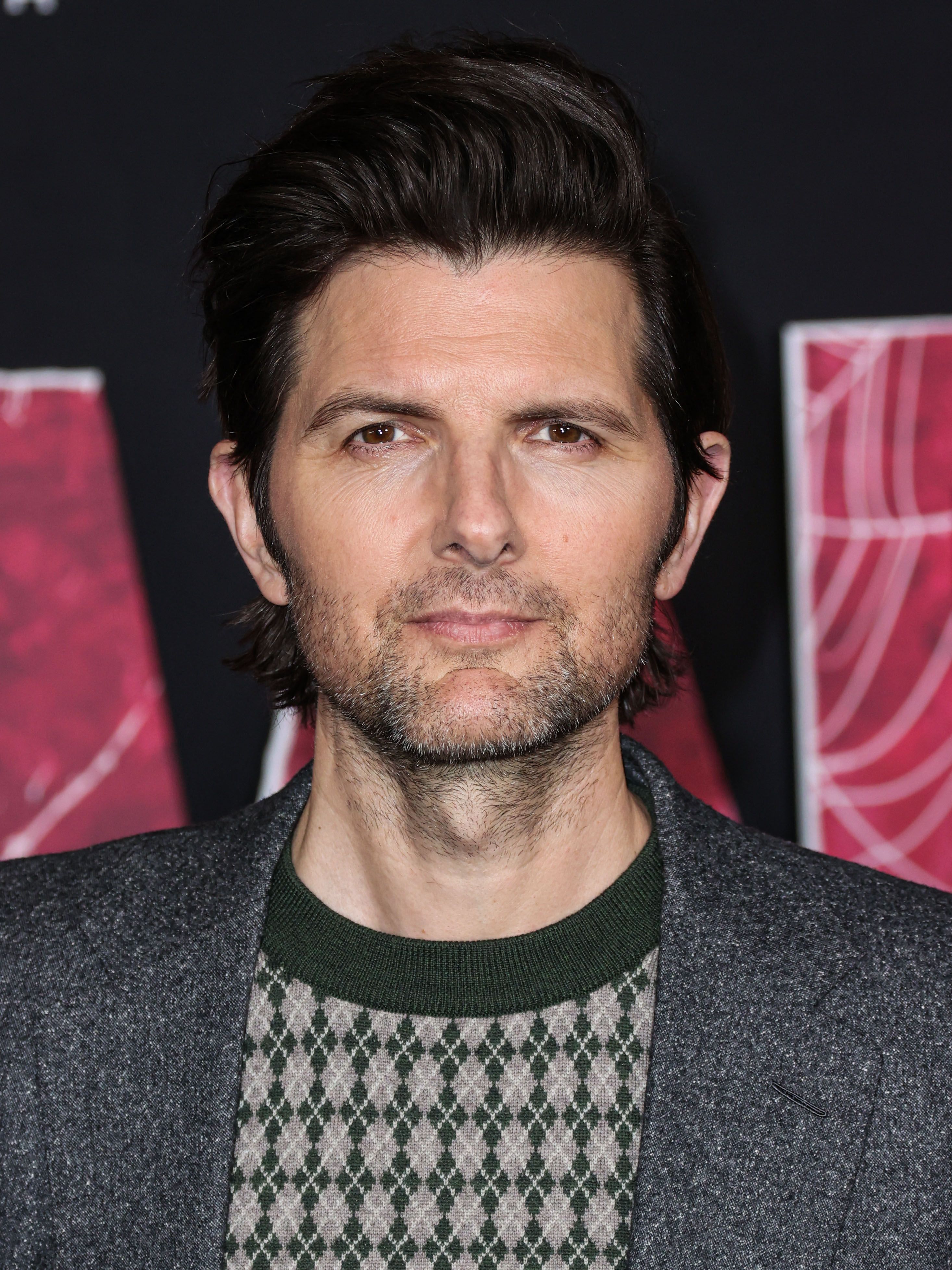 Headshot Of Adam Scott In The World Premiere Of Columbia Pictures' 'Madame Web'