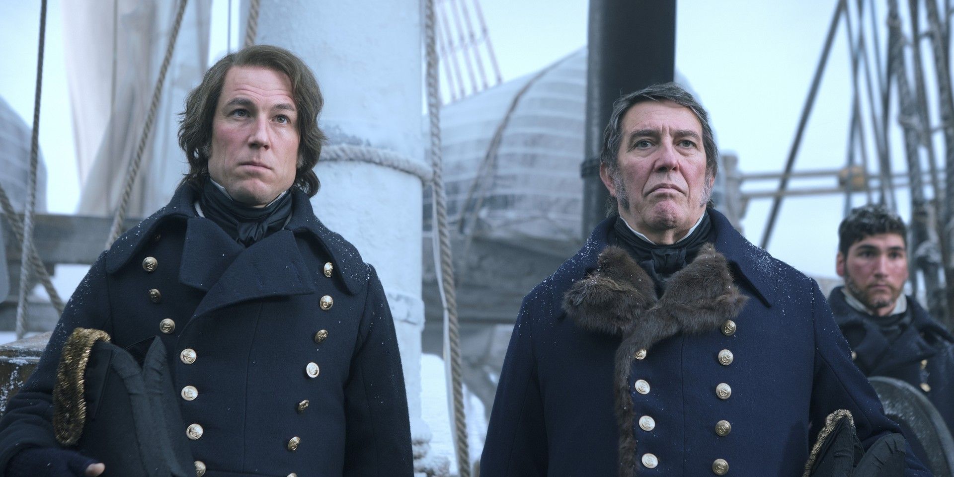 James Fitzjames and John Franklin onboard the Erebus in The Terror season 1