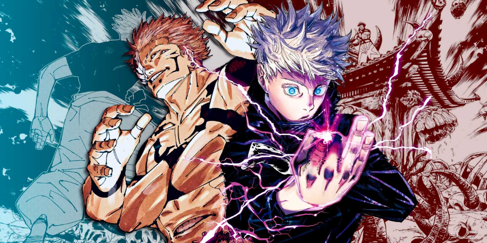 Cosplay Jujutsu Kaisen Gojo vs Sukuna