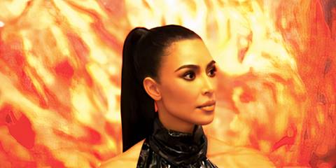Kim Kardashian's Siobhan looks concerned in American Horror Story Delicate