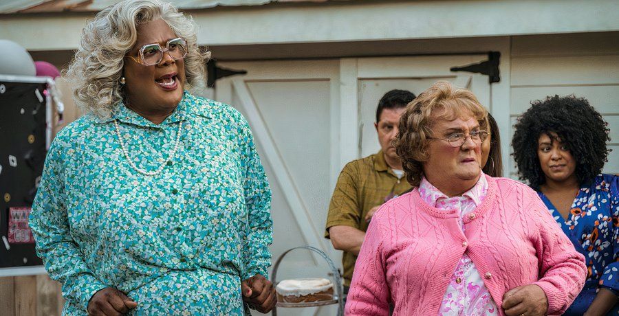 Madea laughing in A Madea Homecoming,