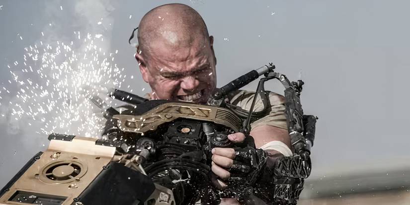 Matt Damon Battles Robot in 'Elysium'