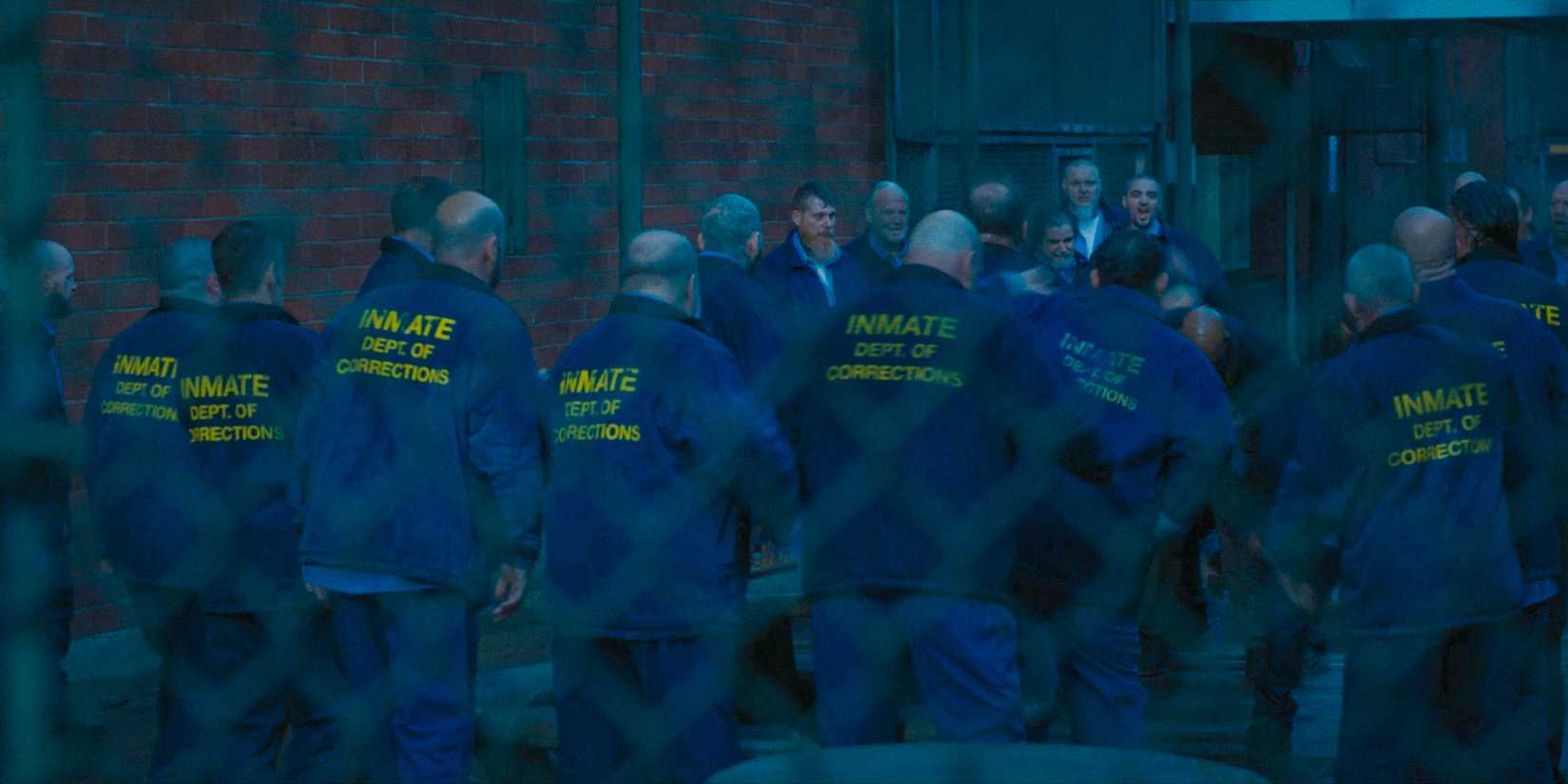 Dozens of inmates beating up Kareem in Mayor of Kingstown Season 3 Episode 10