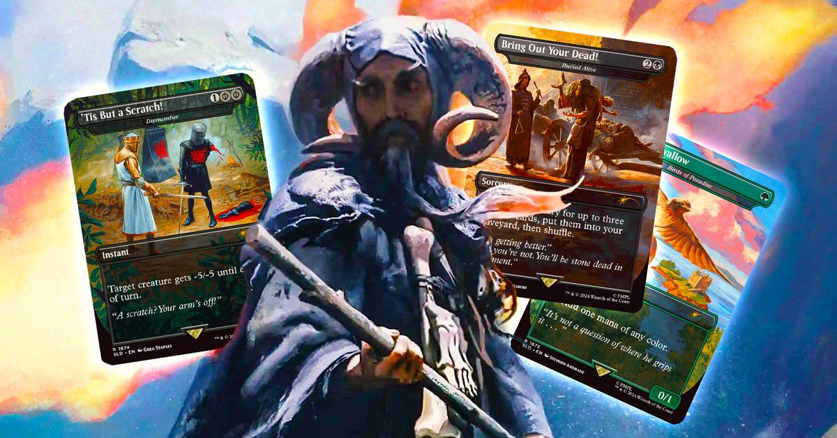 monty python mtg cards I'm Disappointed I Couldn't Buy Magic: The Gathering's Latest Secret Lair (& I'm Not Alone) Filipe Pagliuso Let's Open | All The