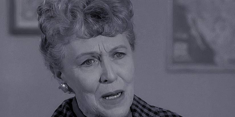 Mrs Rayburn looking concerned in Leave it to Beaver