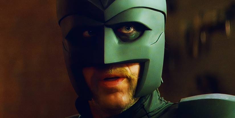 Nicolas Cage as Big Daddy in his mask in Kick-Ass