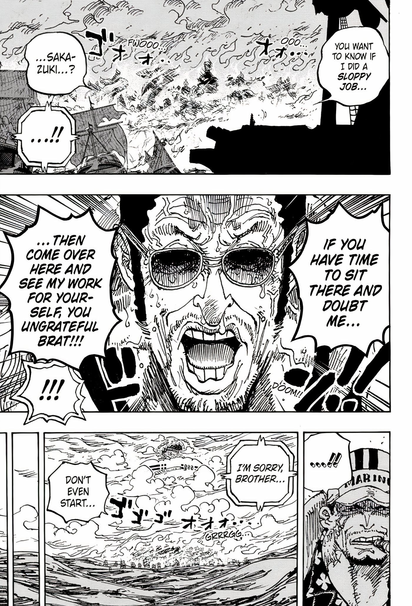 ONE PIECE漫画 Zoro headbutts Luffy 🤣🤣 Episode 1️⃣1️⃣0️⃣8️⃣ ~ OP