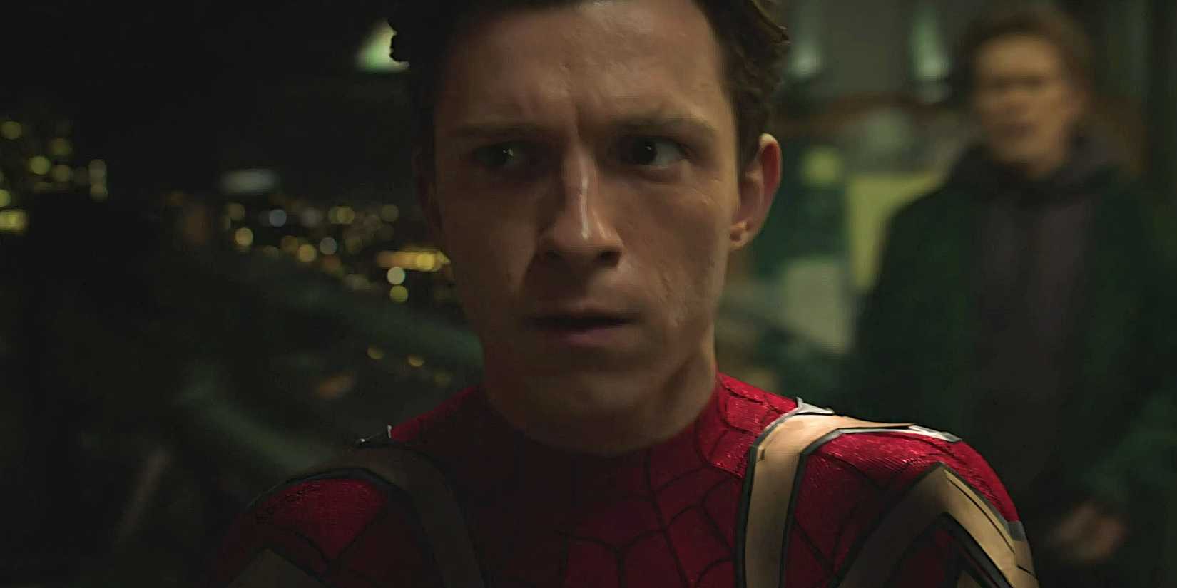 Peter Parker looking nervous in Spider-Man: No Way Home