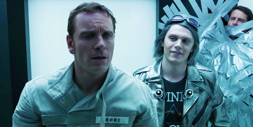 Quicksilver speaking to Magneto in X-Men Days of Future Past