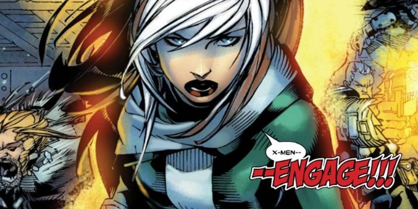 Rogue tells her X-Men team to "engage' as they enter battle.