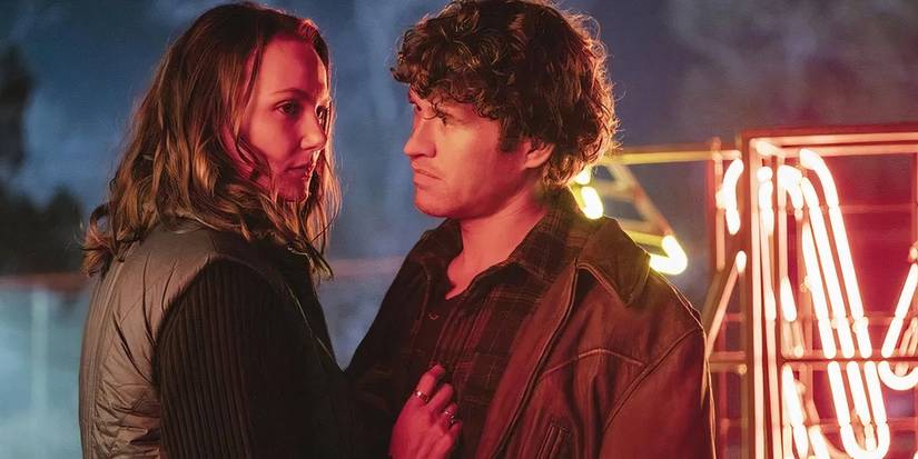 Rohan Campbell and Rohan Campbell as Corey Cunningham with Andi Matichak as Allyson Nelson in Halloween Ends