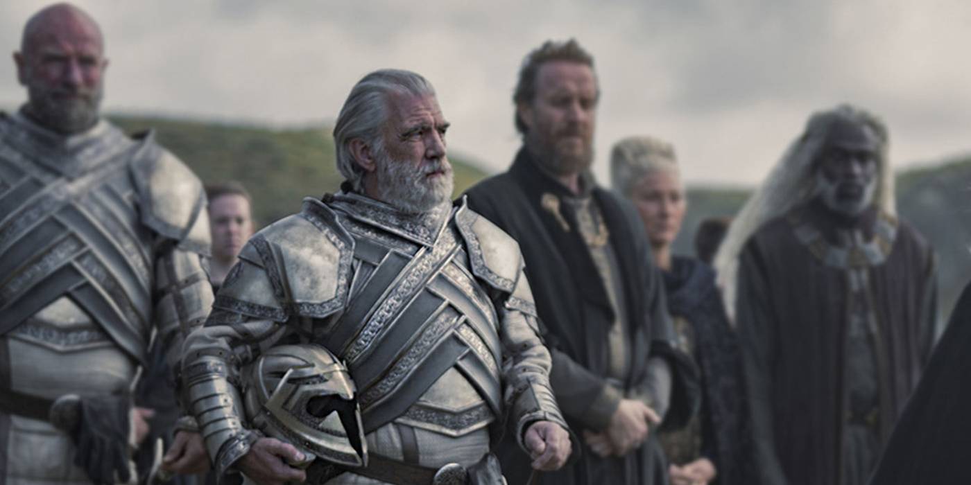 ryam redwyne leading a group in house of the dragon