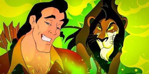 Scar The Lion King and Gaston Beauty and the Beast