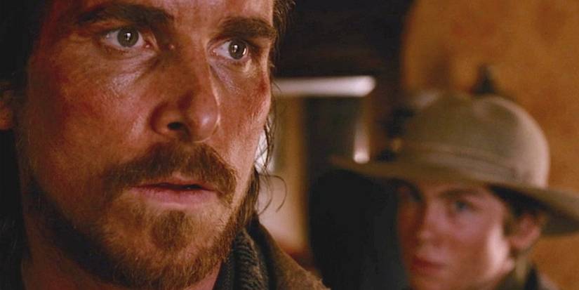 Christian Bale as Dan Evans in 3:10 to Yuma
