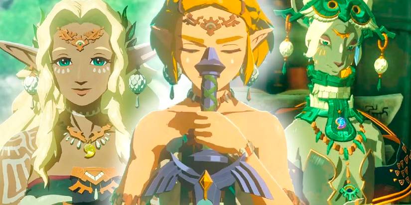 Queen Sonia, Zelda and Mineru from Tears of the Kingdom