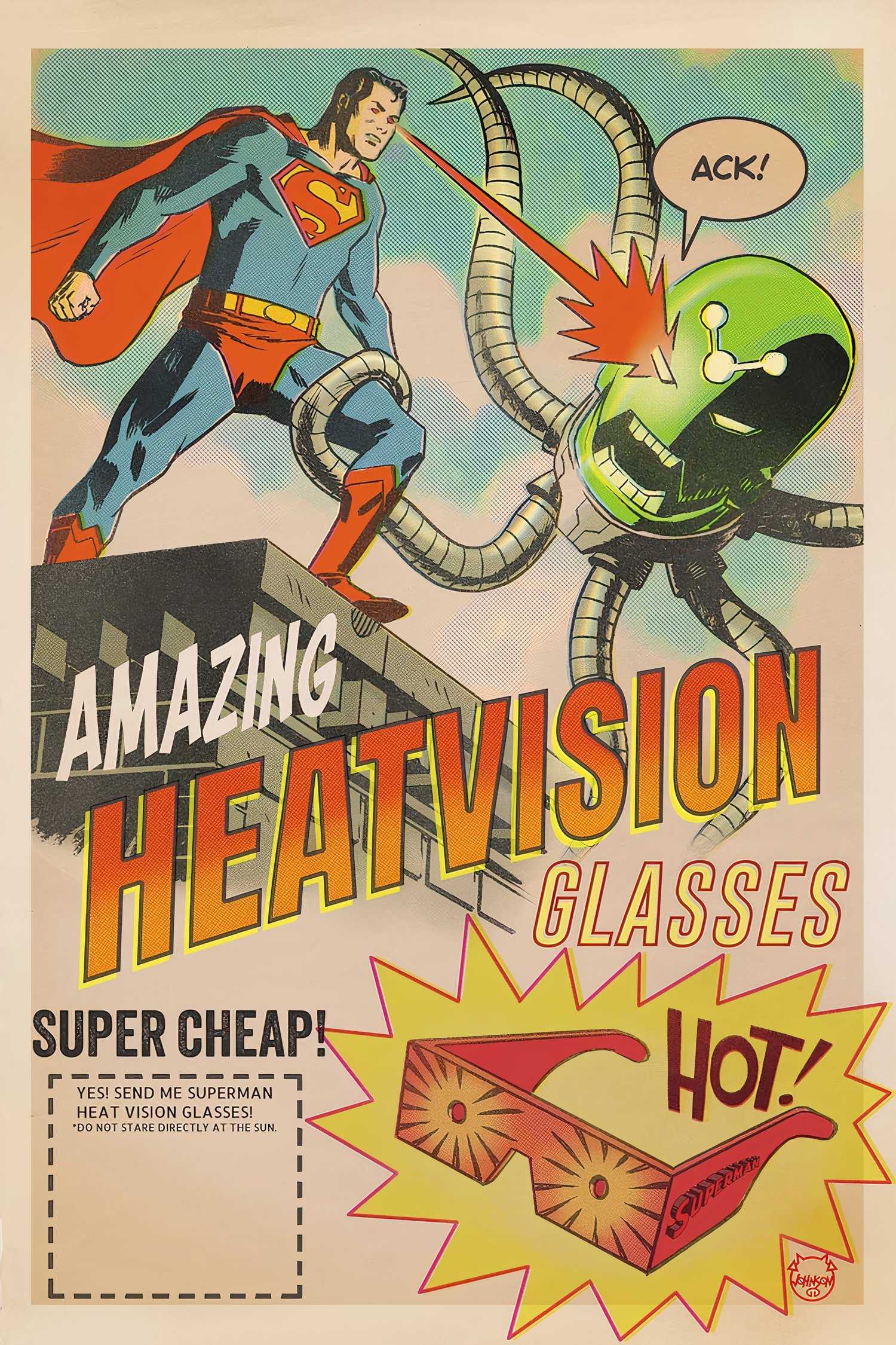 Superman Vision Superman Promises to Give YOU Heat Vision in Hilarious New Cover (Yes ...