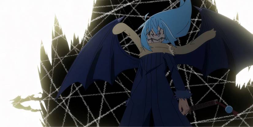 That Time I Got Reincarnated as a Slime Rimuru upset about shions death before casting megiddo