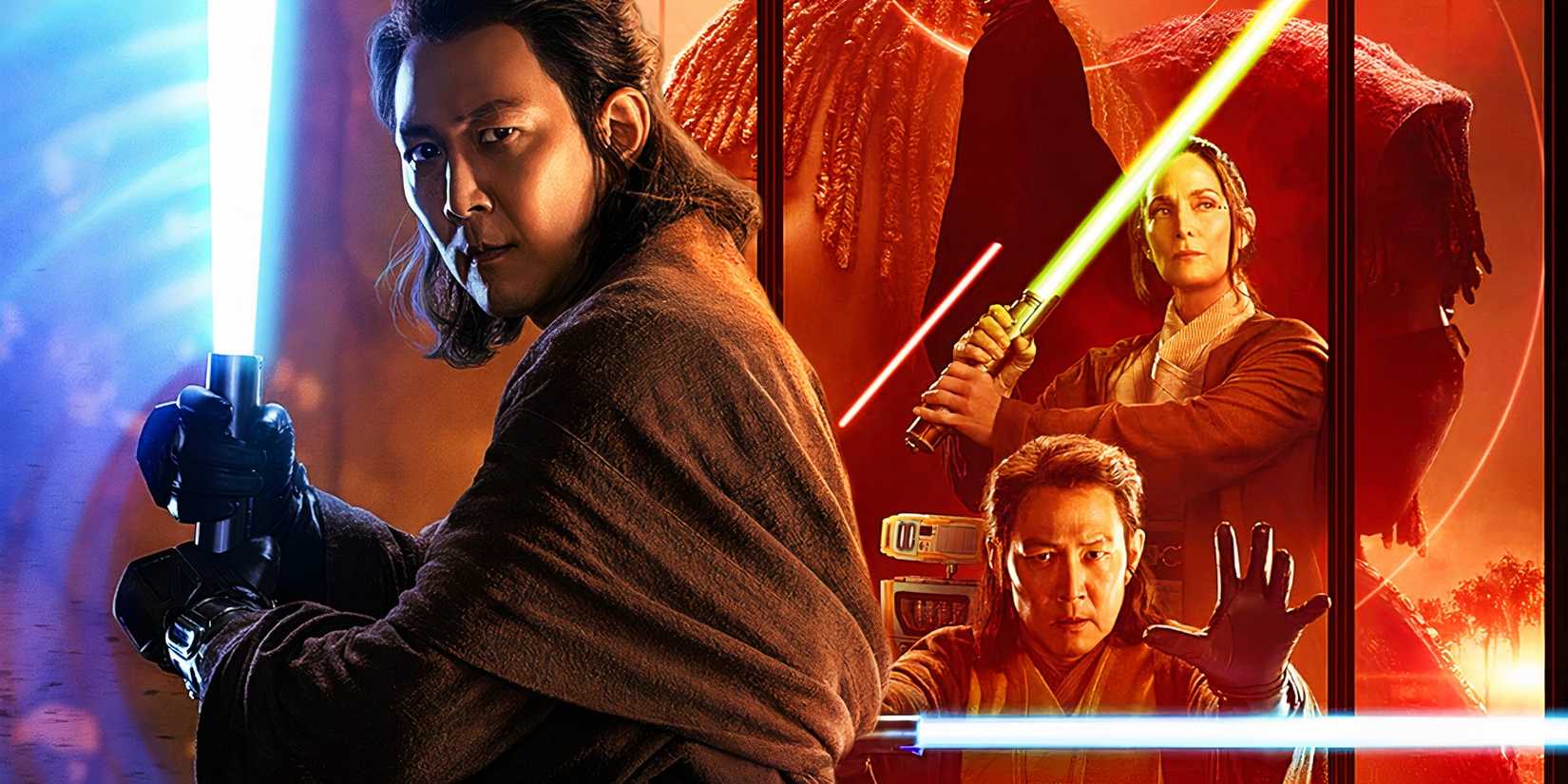 Poster da série The Acolyte com personagens.