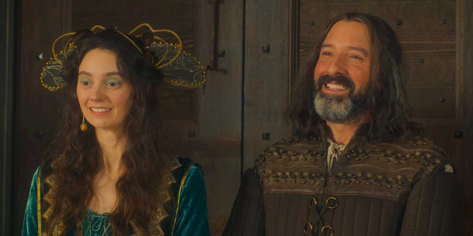 Licisca (Tanya Reynolds) and Sirisco (Tony Hale) in The Decameron Season 1