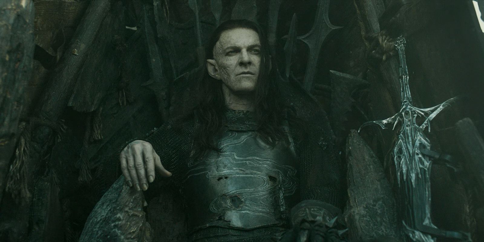 Adar (Sam Hazeldine) Lord-father of the uruks in The Lord of the Rings: The Rings of Power Season 2 Episode 1