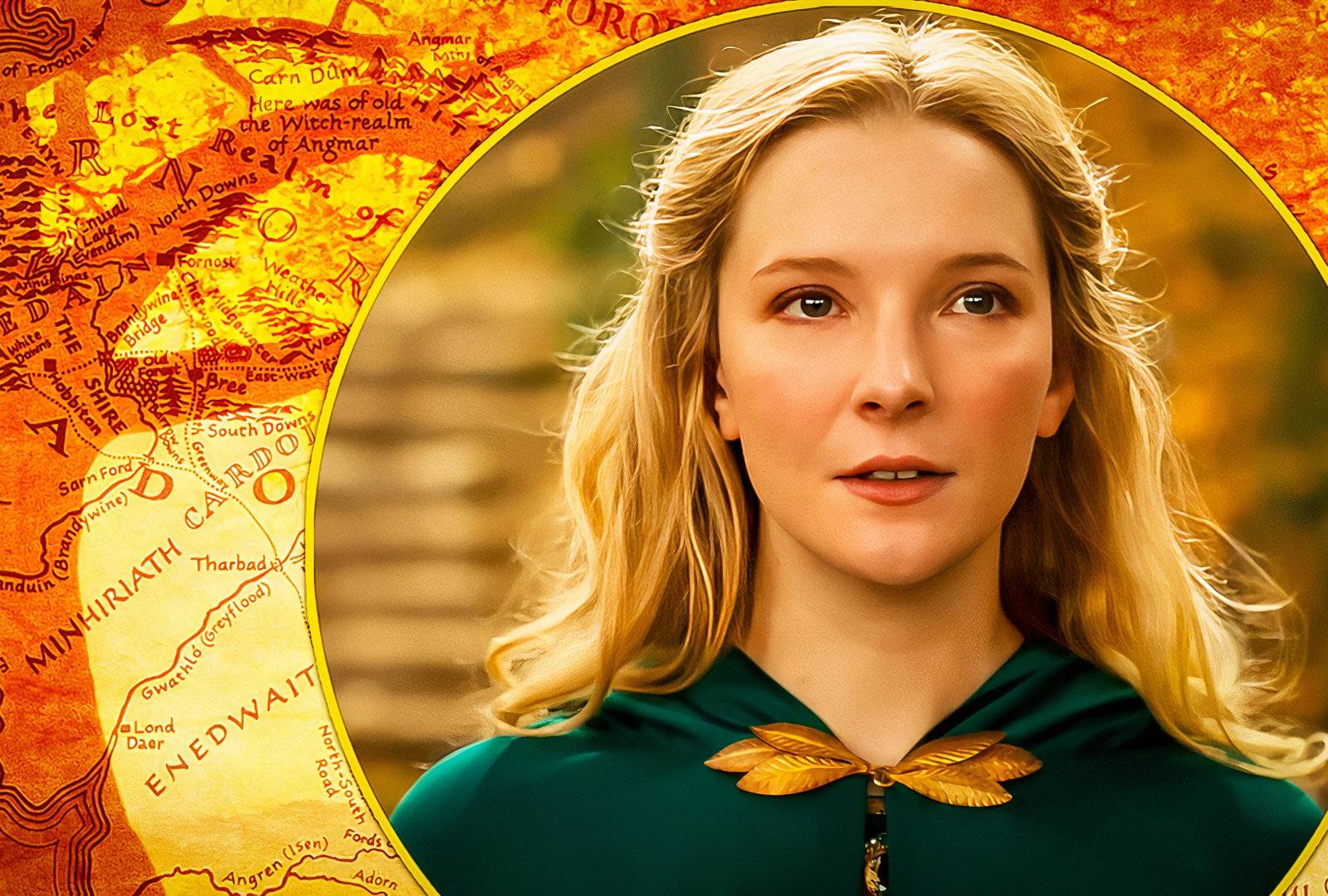 NEW The Lord Of The Rings Middle-Earth Map Chain Womens Hair Bow The Lord of the Rings - Middle Earth Map Cutting Board Beech  main image 3