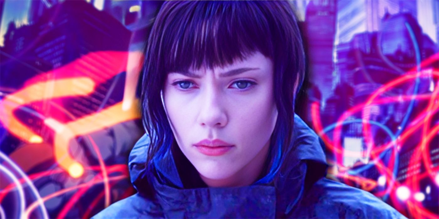 Scarlett Johansson as Major in 2017's Ghost in the Shell