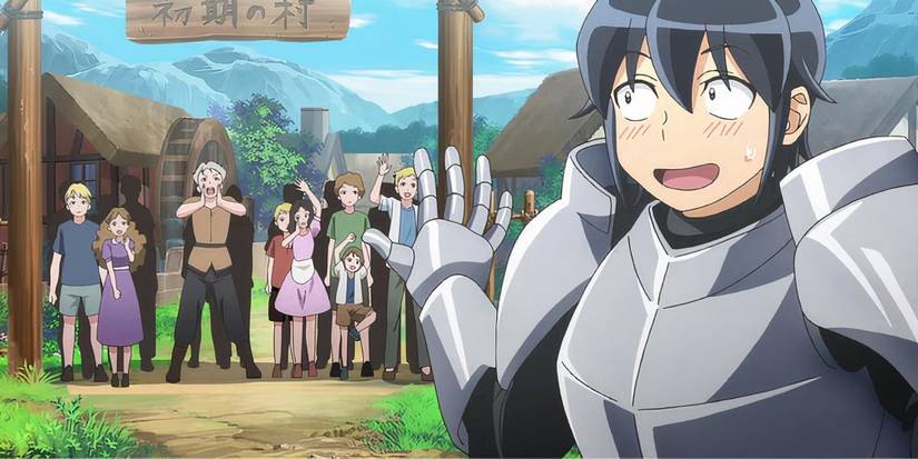 Makoto waving at the party and looking nervous