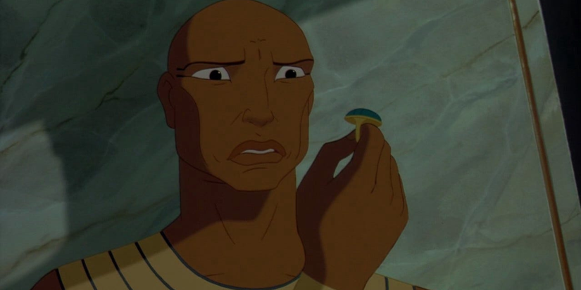 Pharaoh Ramses II in Prince of Egypt 1998