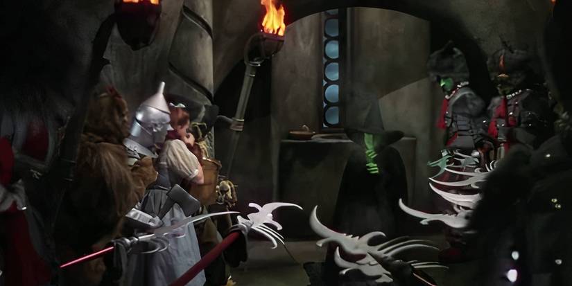 The wicked witch melting scene in the wizard of oz