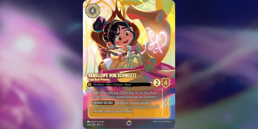 vanellope von schweetz lorcana card FOIL Lorcana - Shimmering Skies - Vanellope von Schweetz - Sugar Rush Princess