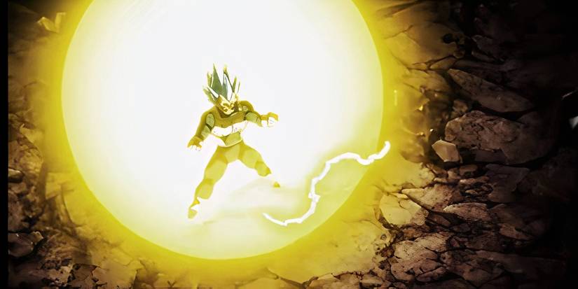Vegeta performing his final explosion in Dragon Ball Super.