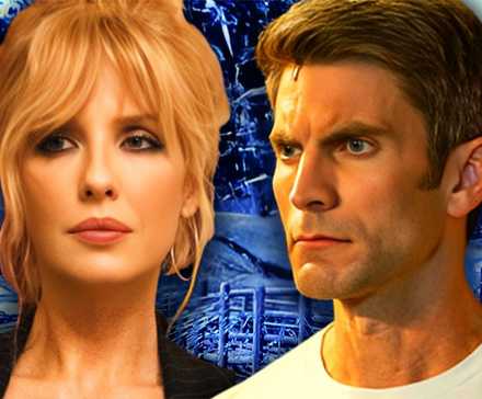 Yellowstone Collage with Kelly Reilly as Beth Dutton and Wes Bentley as Jamie Dutton