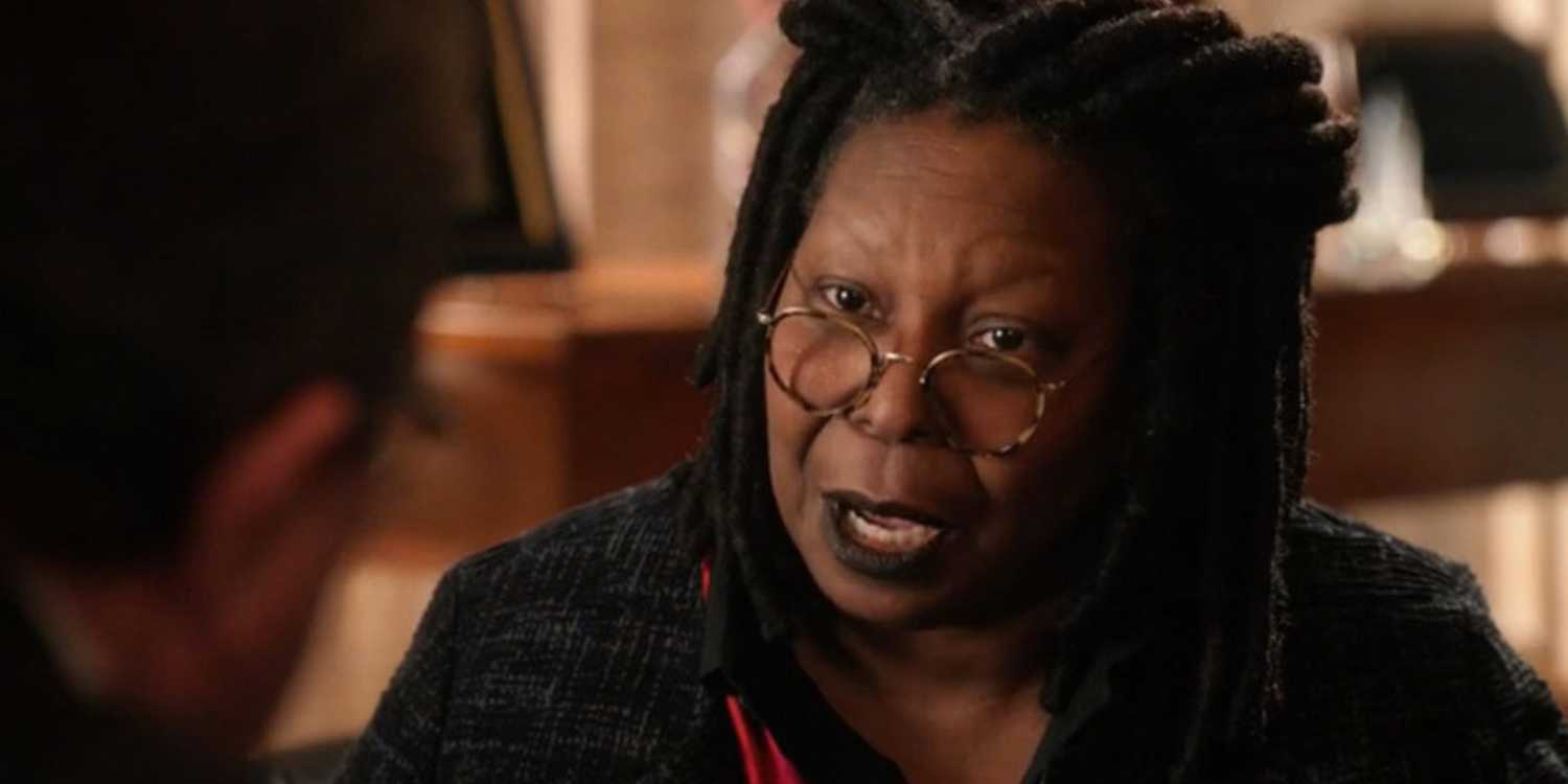 Blue Bloods Regina (Whoopi Goldberg) making an emphatic point to Frank
