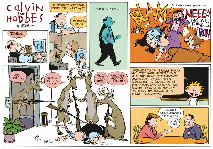 10 Times Calvin and Hobbes Explored Time Travel and Alternate Realities ...
