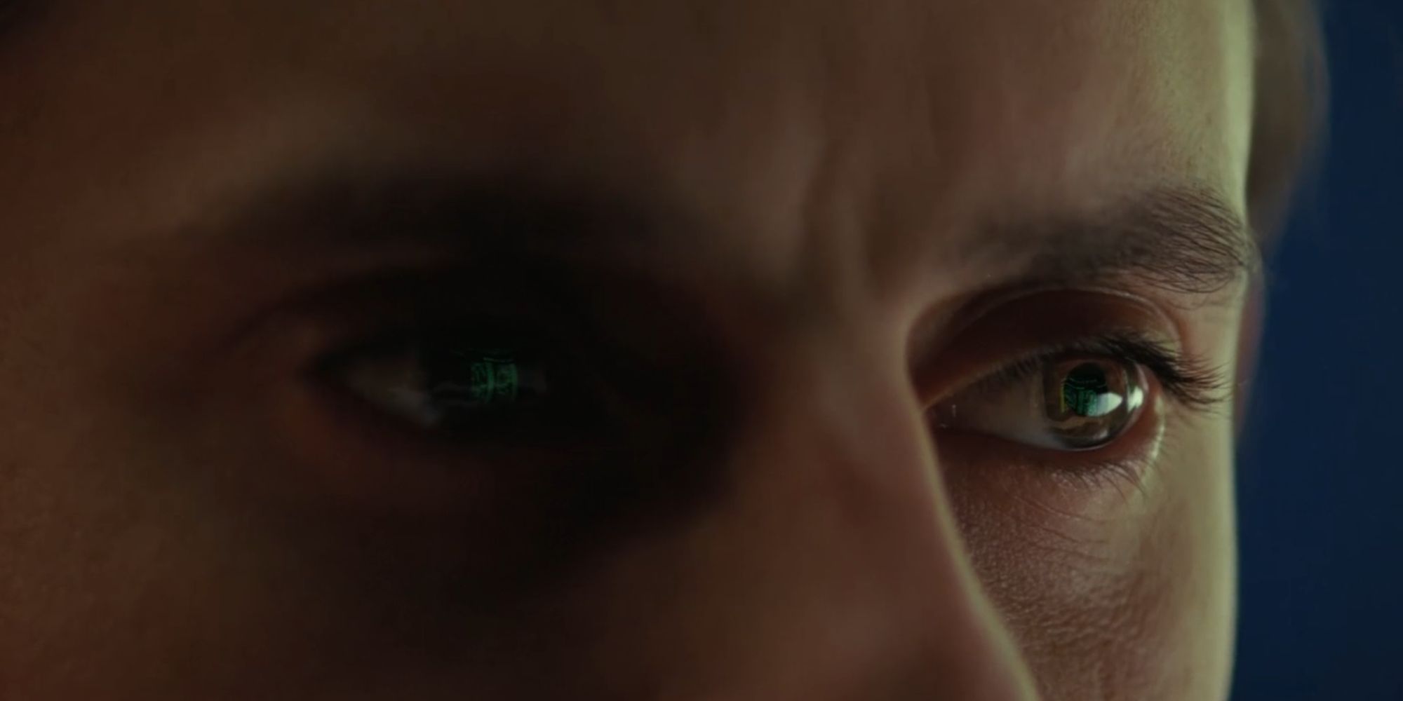 A close-up of Norm's eyes in Fallout