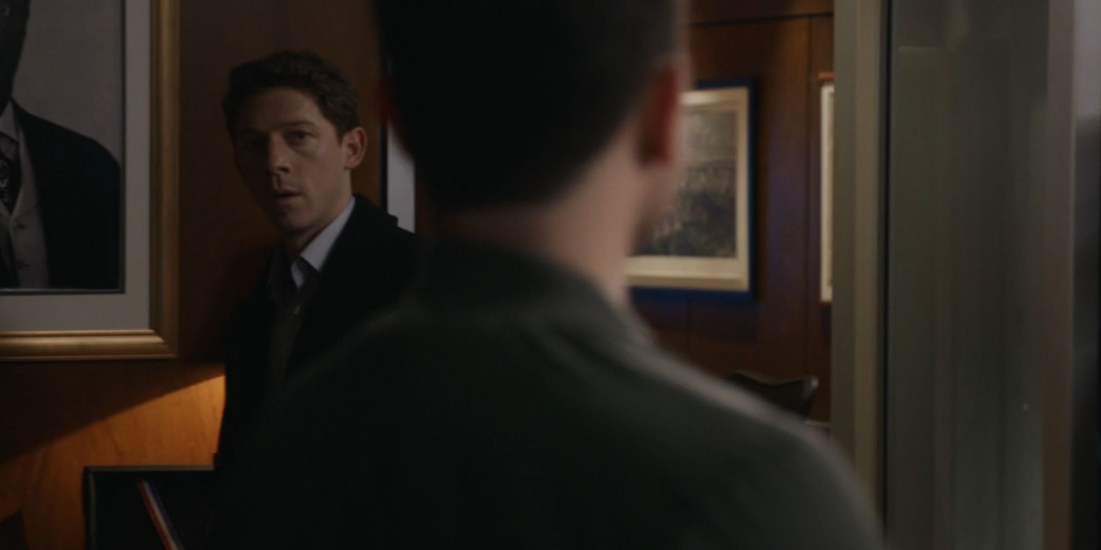 Blue Bloods Joe walks into a room where someone is standing