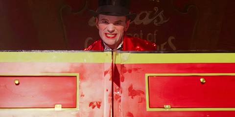 Chester (played by Neil Patrick Harris) giving a menacing look in American Horror Story: Freak Show