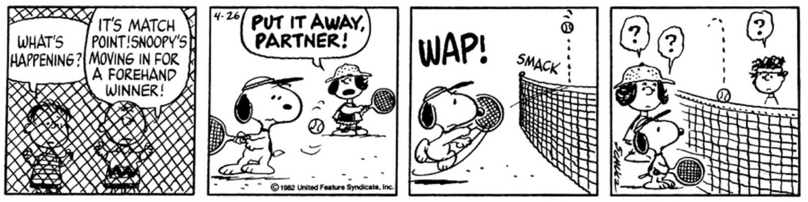 10 Funniest Peanuts Comics About Tennis