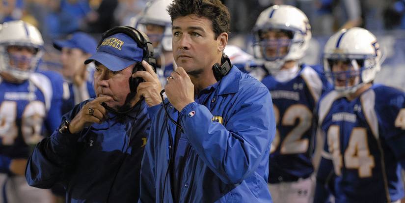 Coach Carter on the sidelines in Friday Night Lights