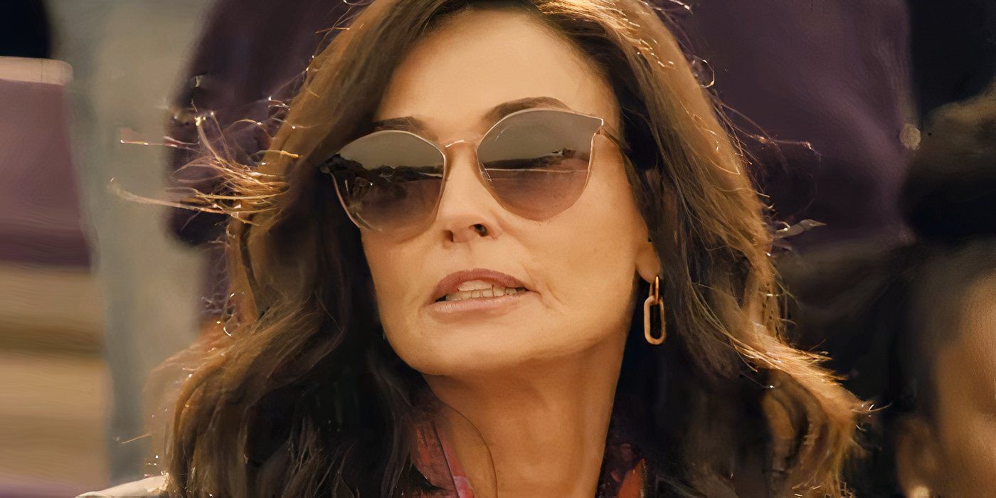 Demi Moore Wearing Sunglasses in Landman