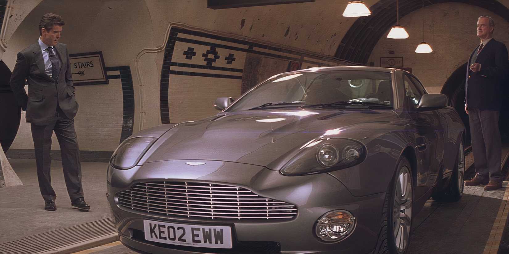 die another day pierce brosnan's james bond investigates car