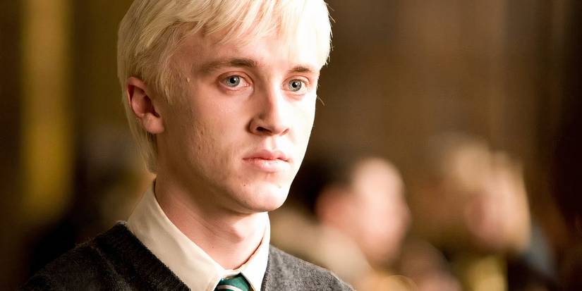 Draco Malfoy looking angry in Harry Potter and the Half-Blood Prince