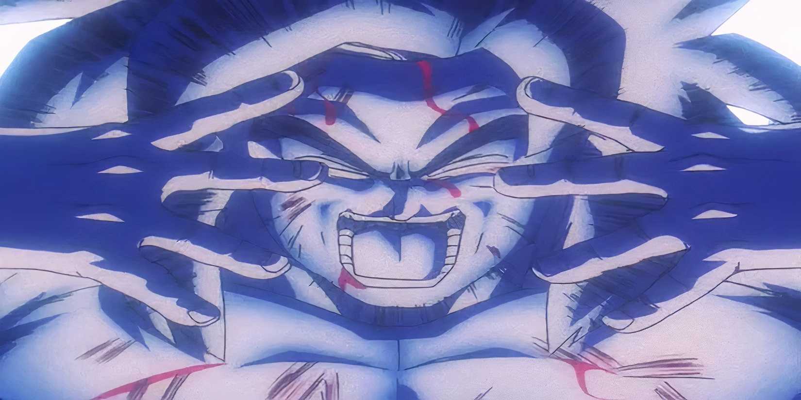 Goku uses the Solar Flare in Dragon Ball GT