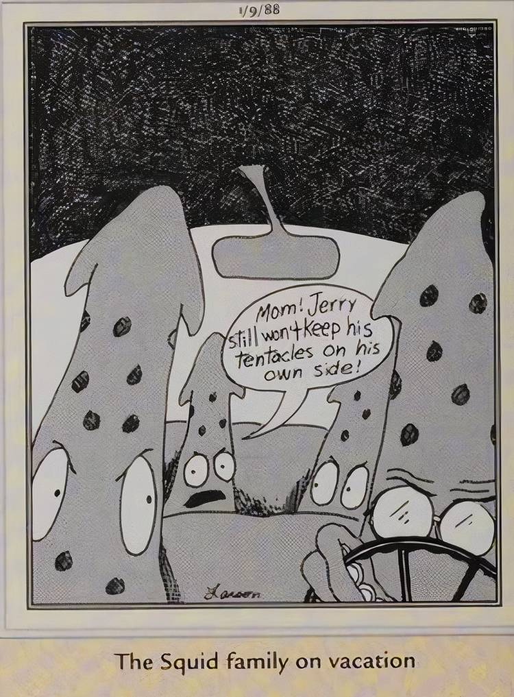 Far Side, 9 בינואר 1988, הכיתוב 