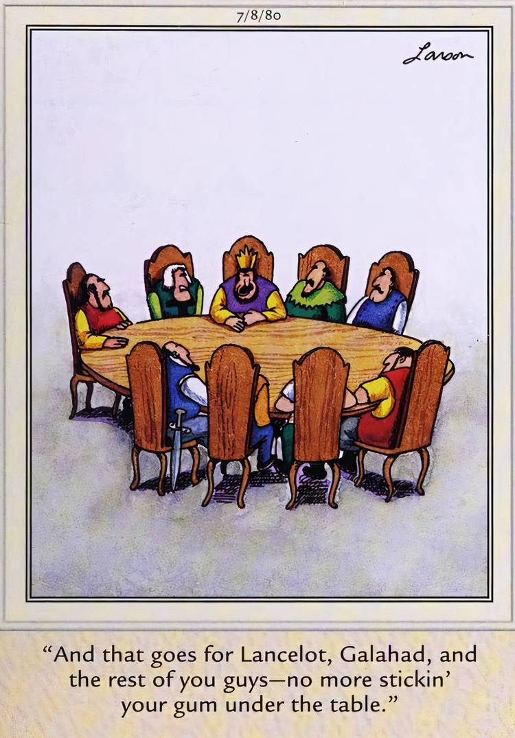 10 Classic Early Far Side Comics Featuring Kings, Knights, \u0026 Medieval  Castles, image size:750x1075