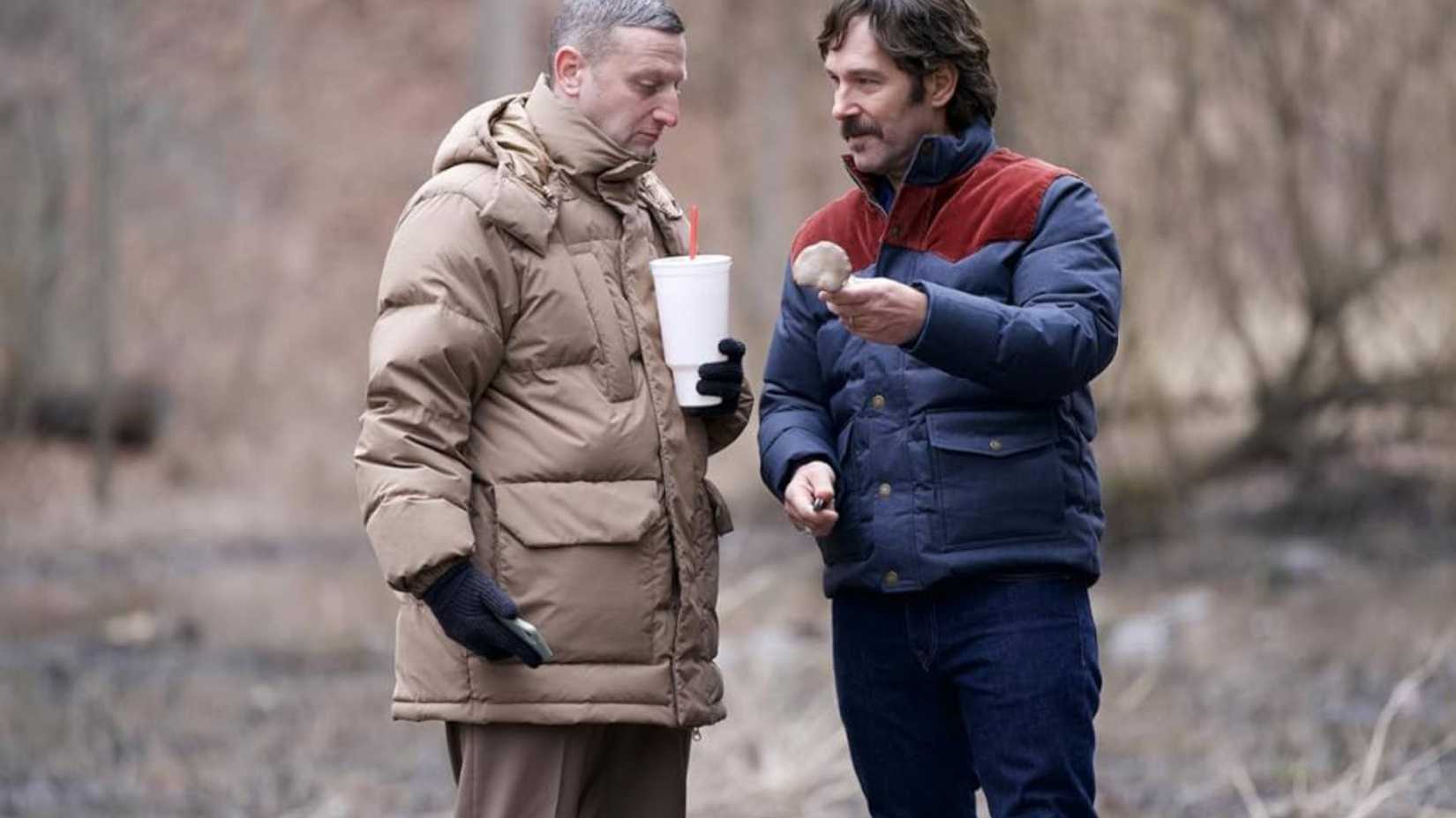 Tim Robinson e Paul Rudd em cena do filme Friendship