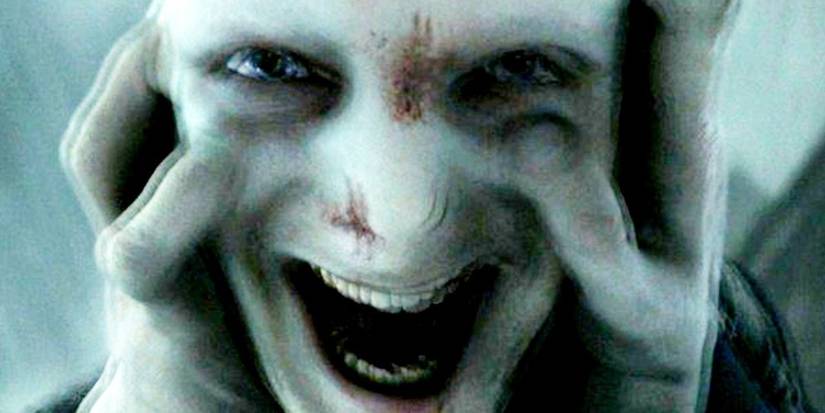 Harry and Voldemort faces combine in Deathly Hallows Part 2