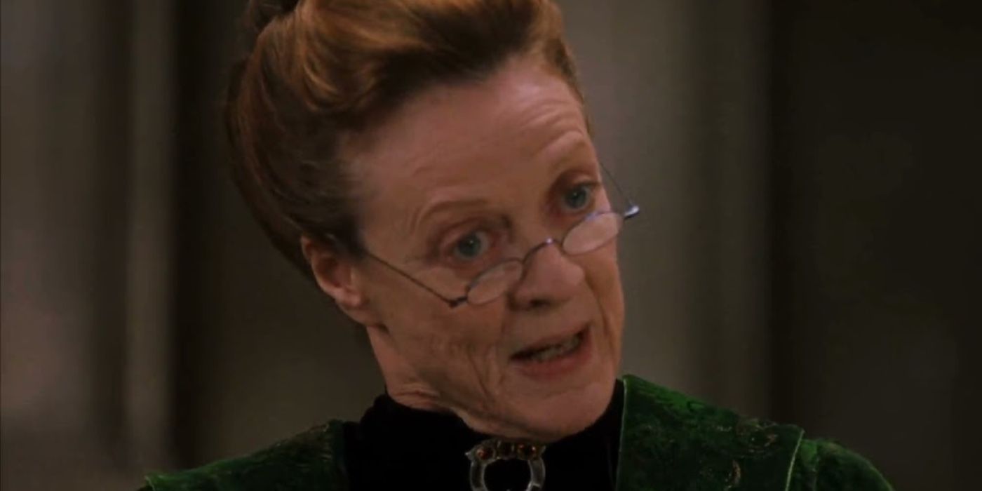 Professor McGonagall in Harry Potter and the Sorcerer's Stone